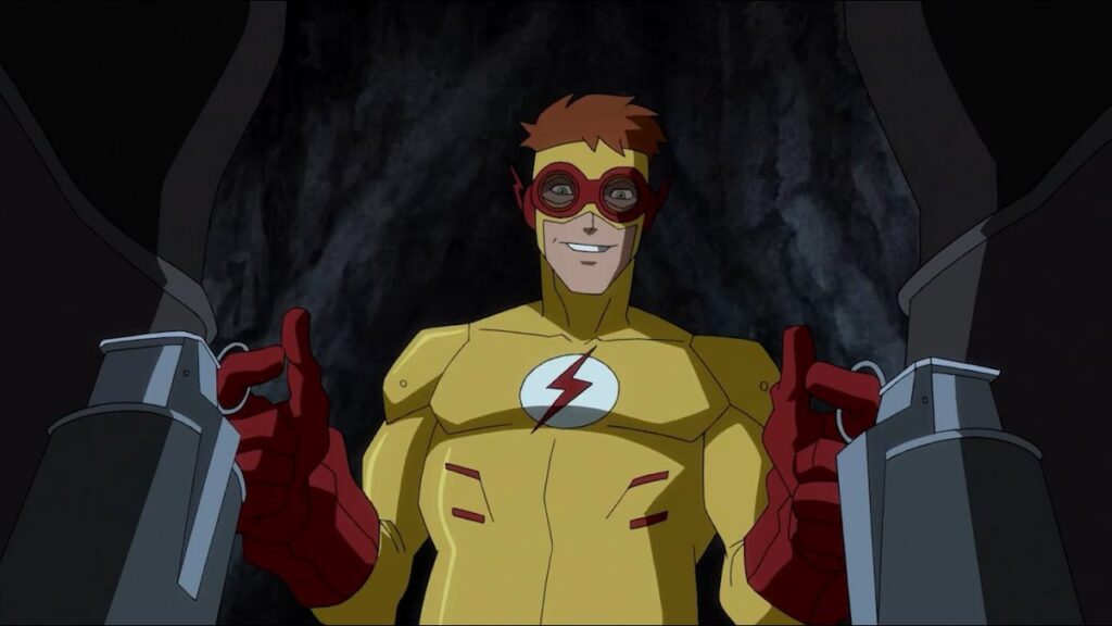 Kid Flash triggers two bombs