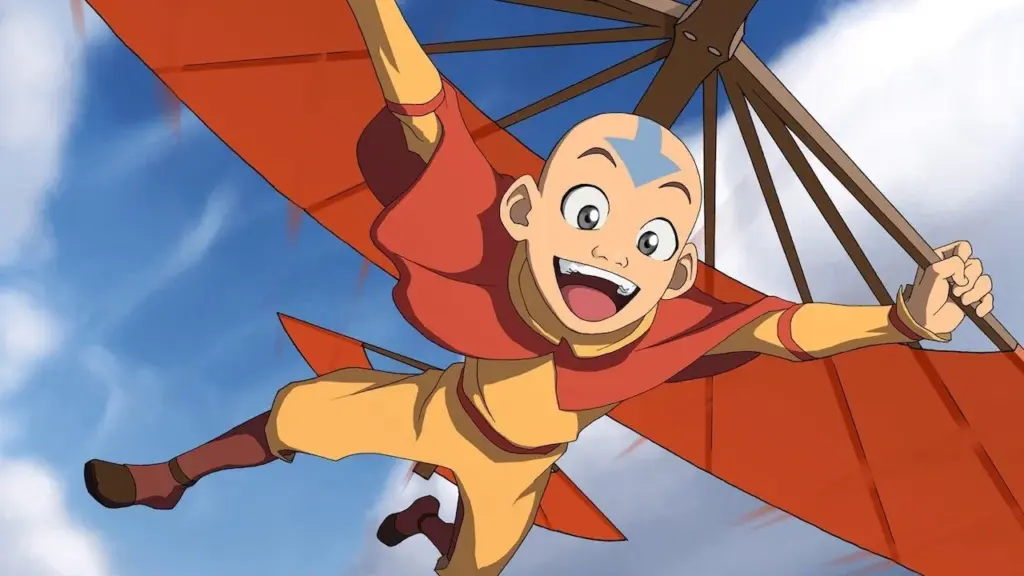 Aang flies