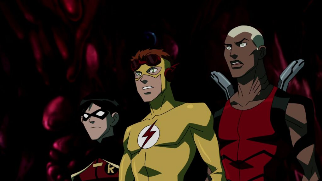 Robin, Wally West, and Aqualad