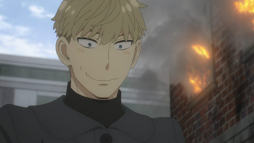 Loid trying to not laugh