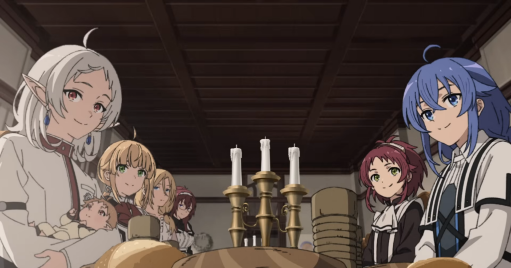 Greyrat family eating together