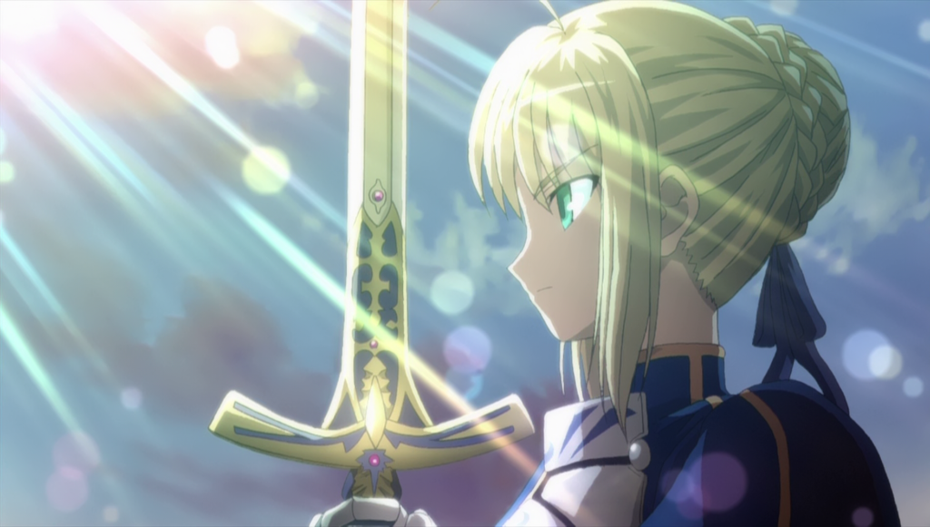 Saber from Fate/Stay Night's Opening