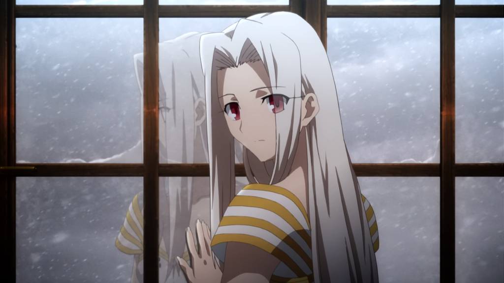 Irisviel standing by the window