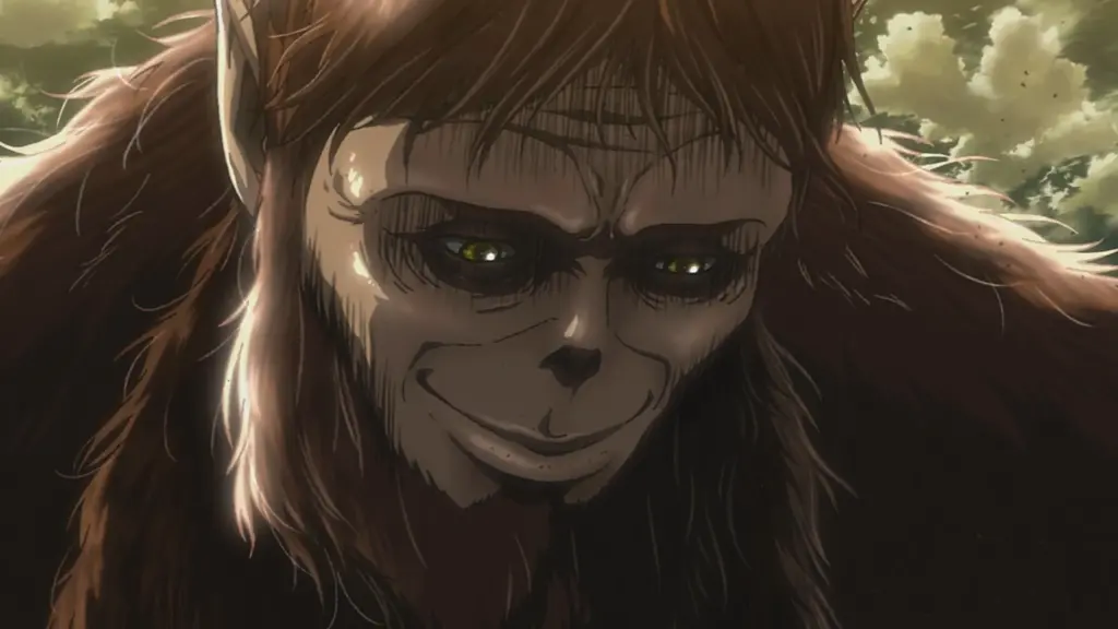 The Beast Titan is smiling