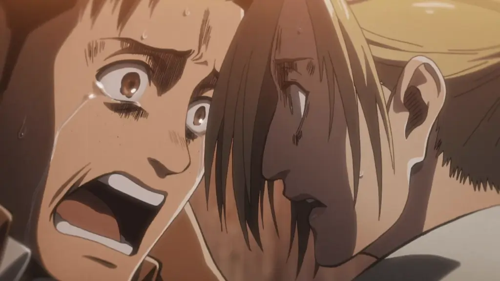 Marco is crying in front of Annie