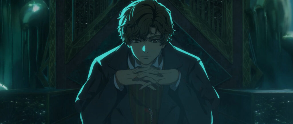Klein sitting on his throne
