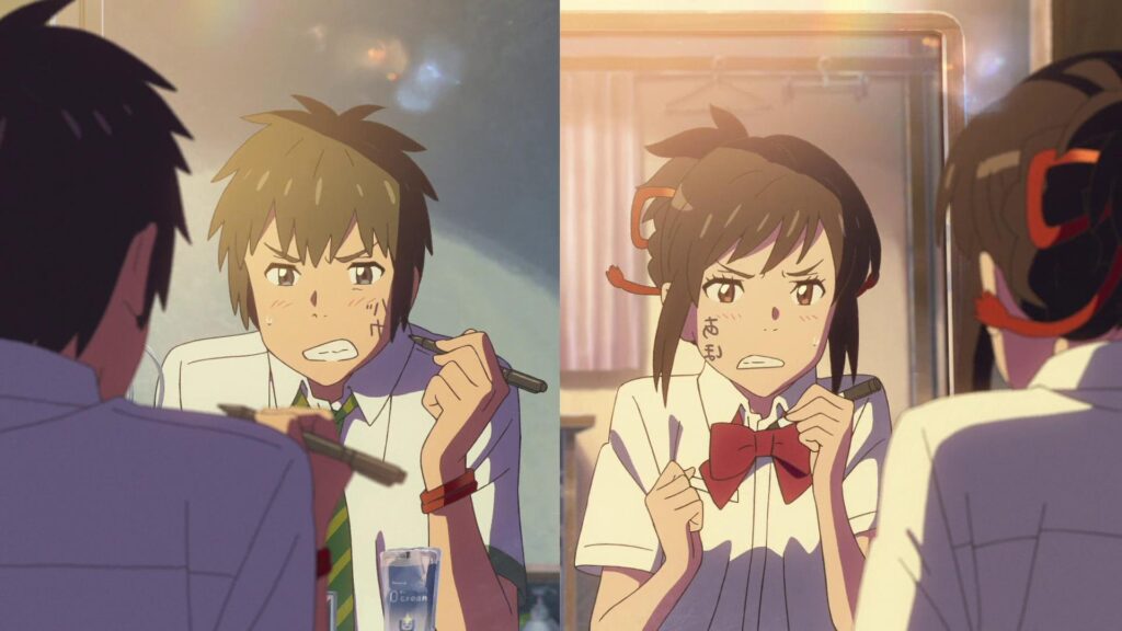 Every Makoto Shinkai Movie, Ranked 18 Mitsuha and Taki in each other's body