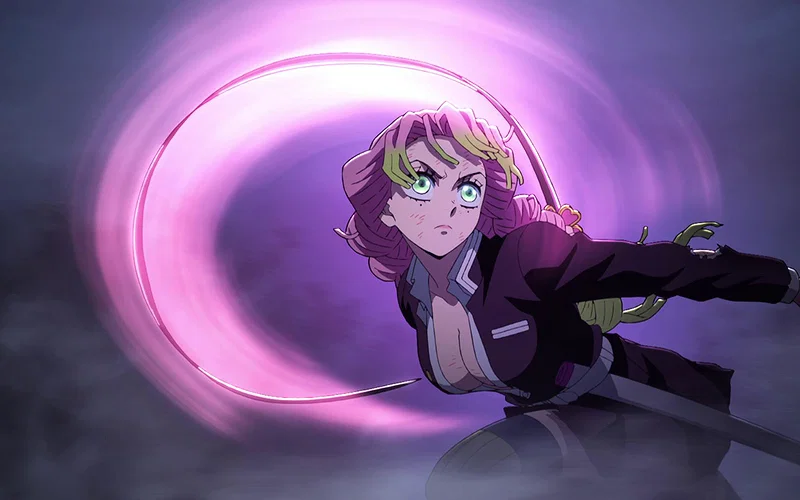 Mitsuri using love breathing