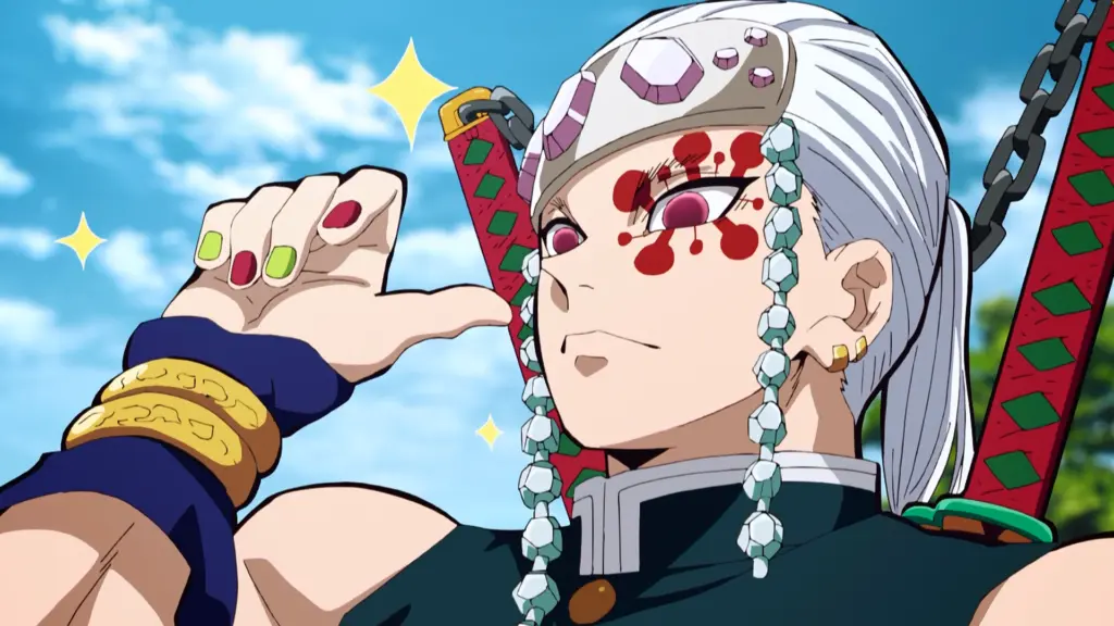 Demon Slayer: Every Hashira Power Explained and Ranked 13 Tengen pointing at himself