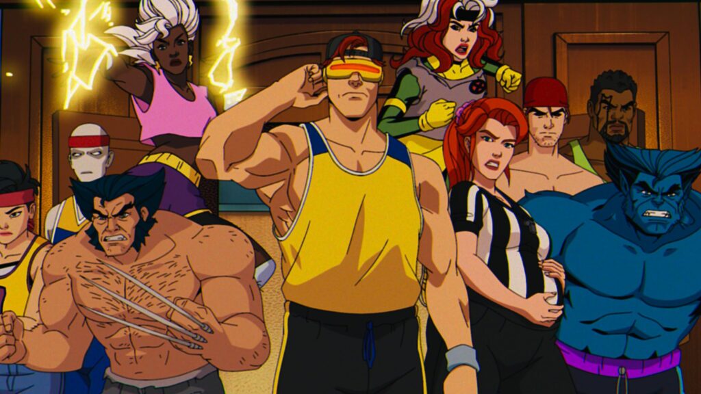 The X-Men at the mansion