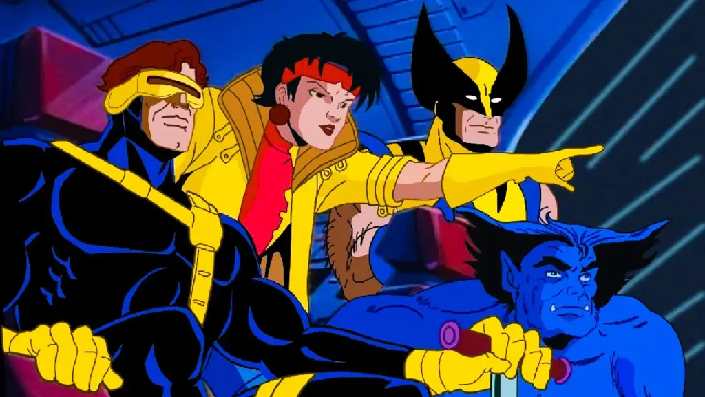 The X-Men on their plane