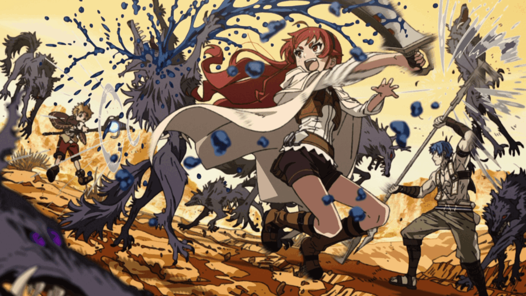 How to Watch Mushoku Tensei: Jobless Reincarnation in Correct Order 11 Eris, Rudeus, and Ruijerd hunting
