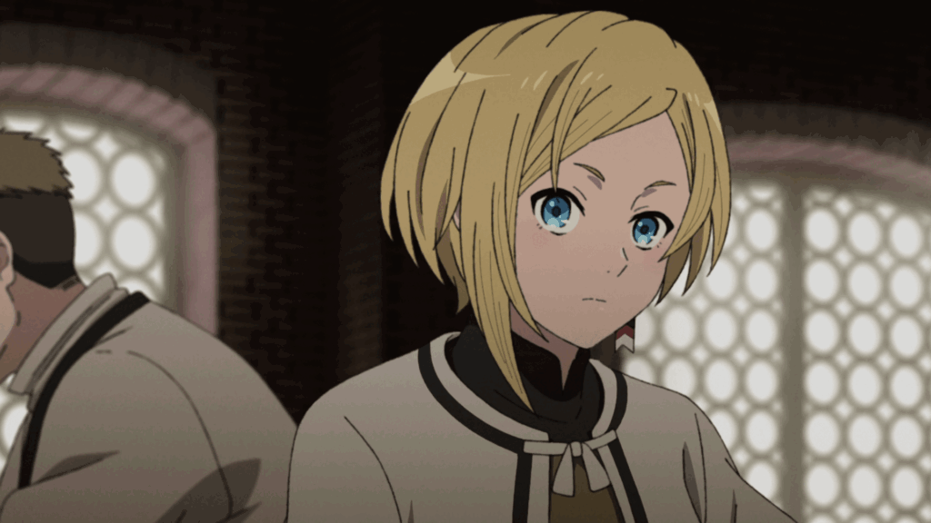 How to Watch Mushoku Tensei: Jobless Reincarnation in Correct Order 15 Sara looking at Rudeus