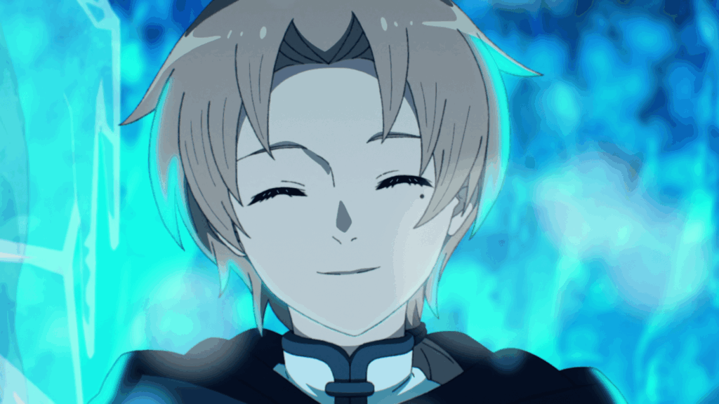 How to Watch Mushoku Tensei: Jobless Reincarnation in Correct Order 16 Rudeus smiling