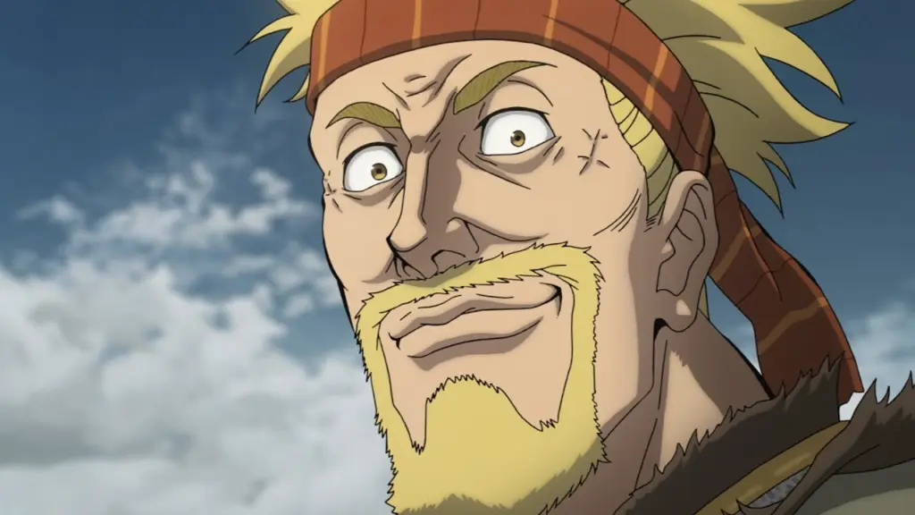 Top 10 Greatest Vinland Saga Episodes of All Time, Ranked 2 thorkell smiles at thorfinn