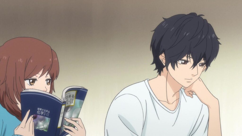 futaba and kou in the anime