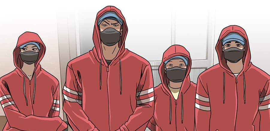 A panel from Uncanny Counter manhwa