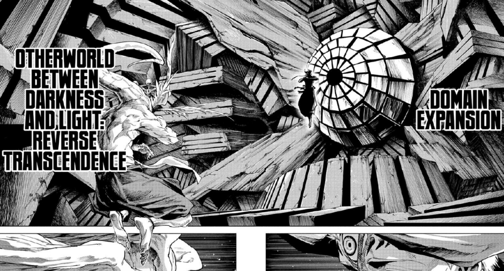 Dabura using domain expansion against Mahoraga