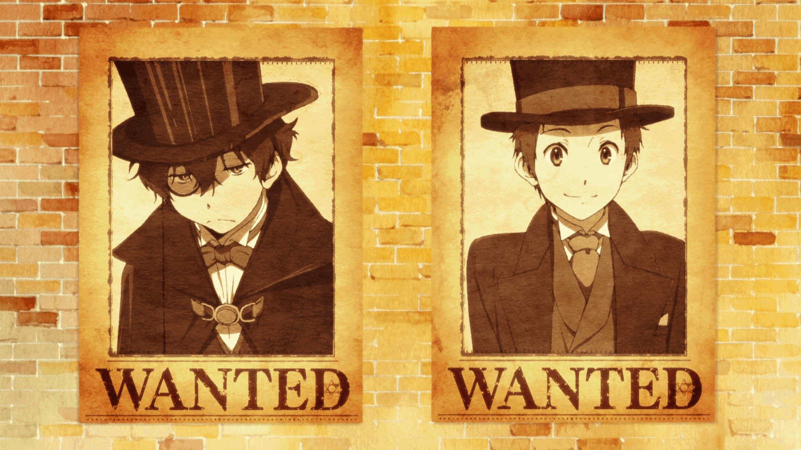 Satoshi and Oreki in the second opening of Hyouka