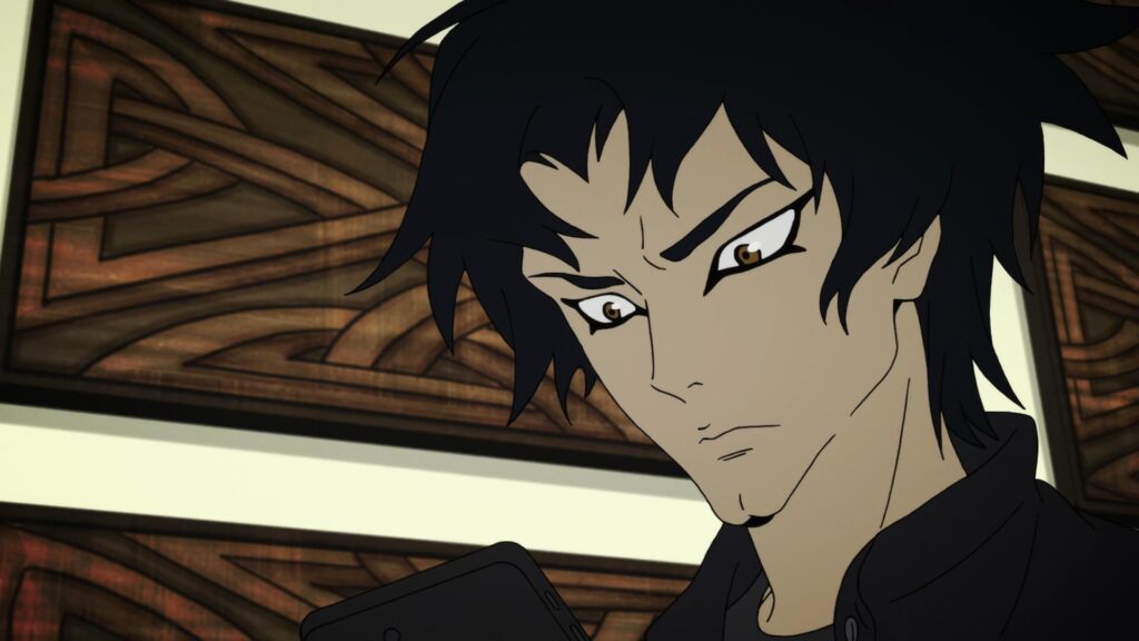 5 Cult-Hit Anime Horror Series You Can Binge This Week 2 Akira looking at his phone in devilman crybaby horror anime