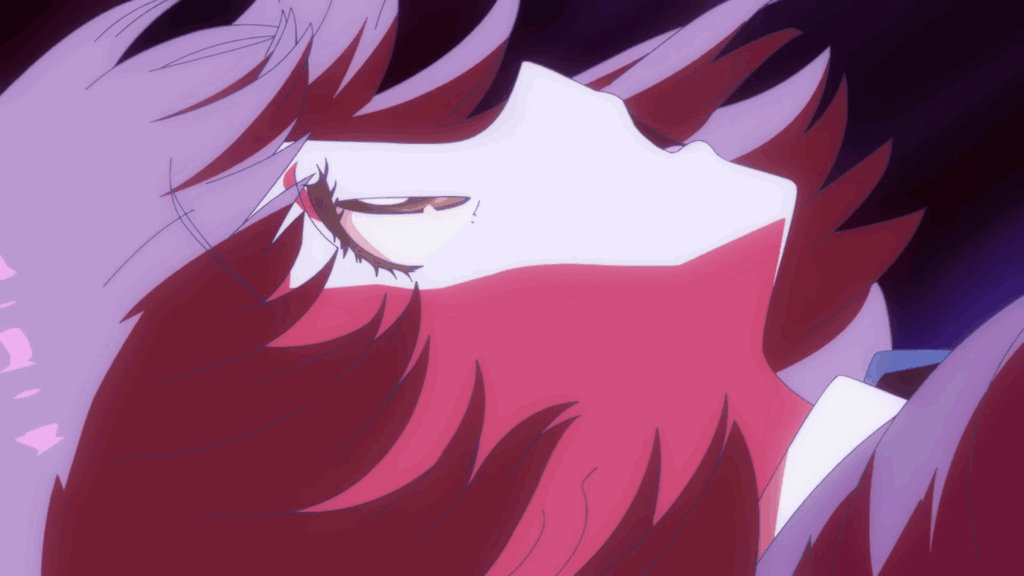 Noriko falling into darkness in from far away anime