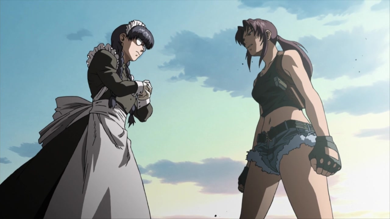 revy faces off her enemy