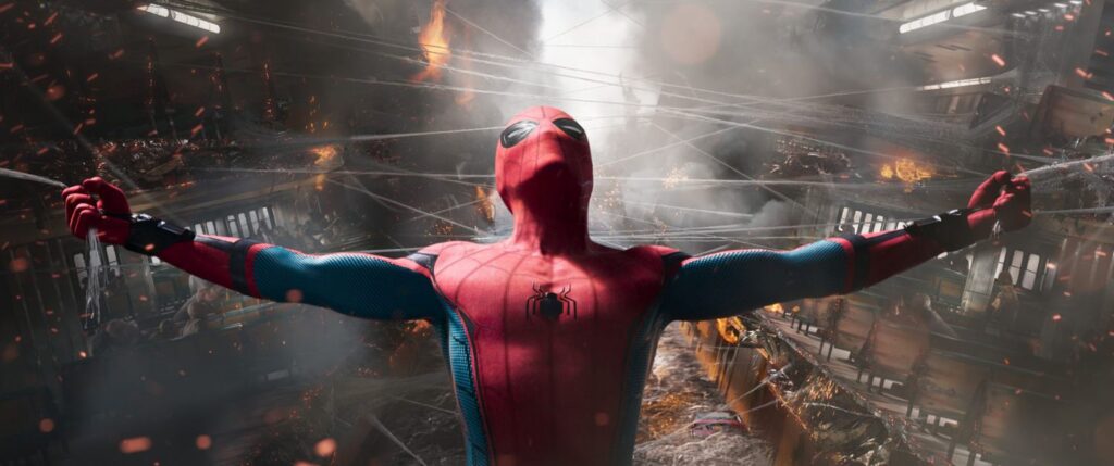 Spider-Man holds ferry together