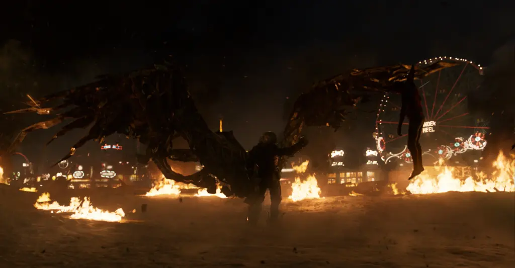 The Vulture captures Spider-Man