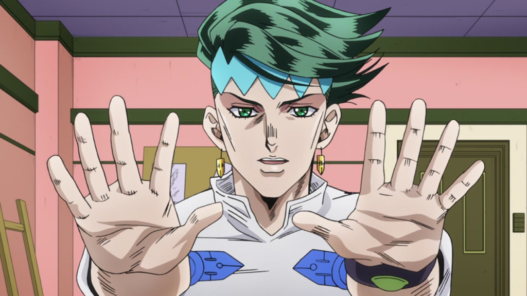 JoJo's Bizarre Adventure Watch Order: How to Watch Every Part in Order (2026) 21 Rohan doing his finger exercise