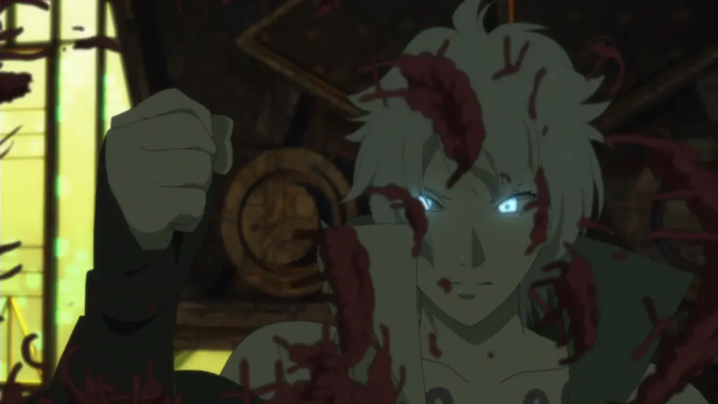Toneri destroying Hinata's scarf 