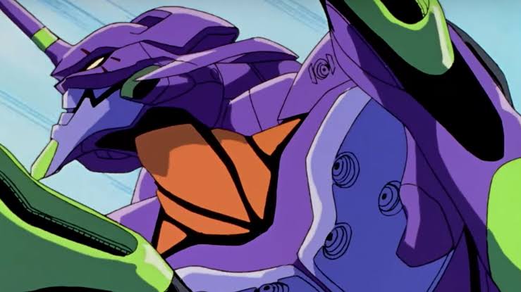 a mecha from the evangelion anime