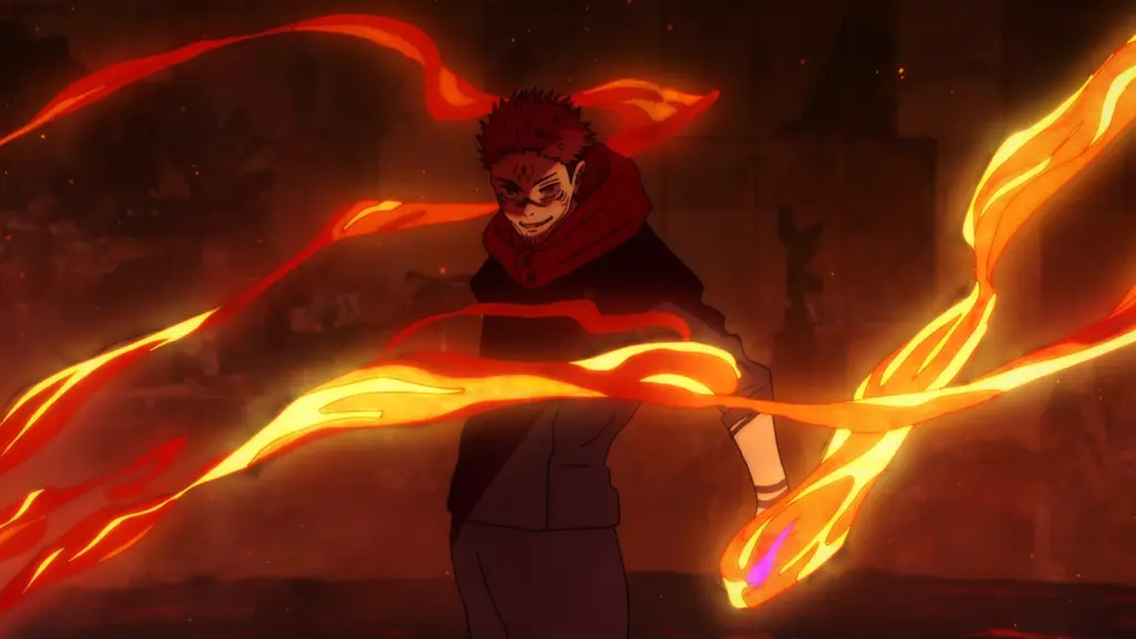 Sukuna using flames
