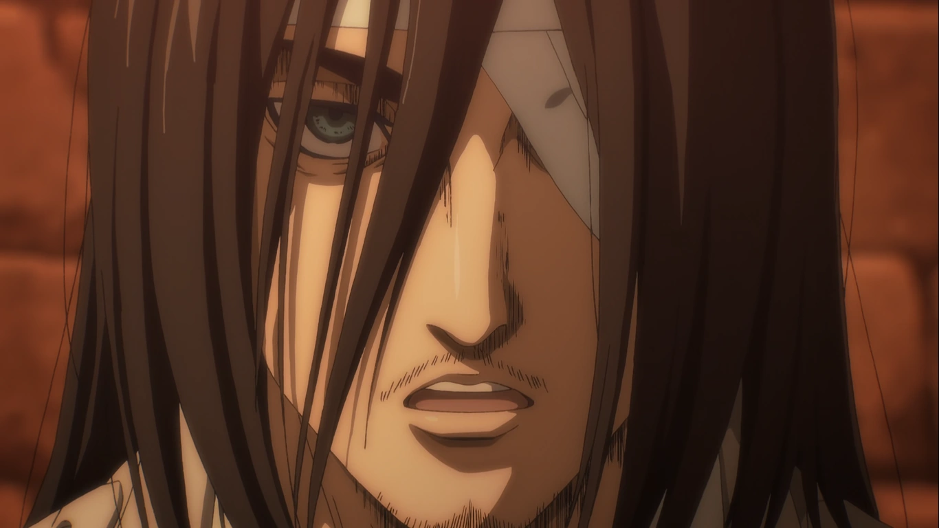 Eren making his resolve of moving forward