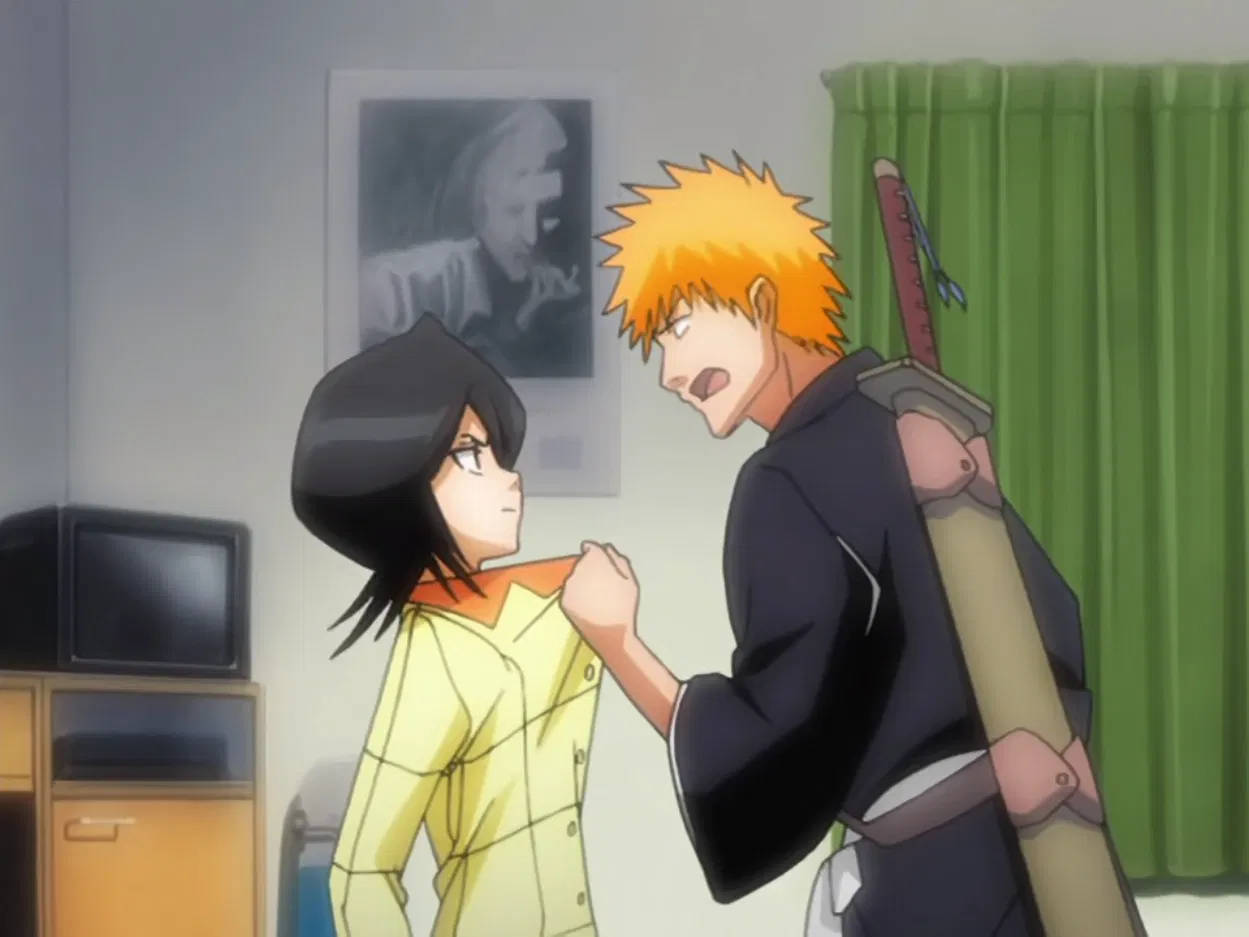 Ichigo angry at Rukia