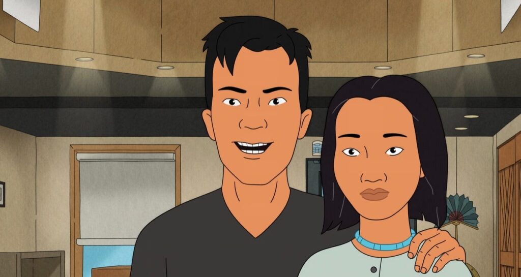 Connie with her boyfriend