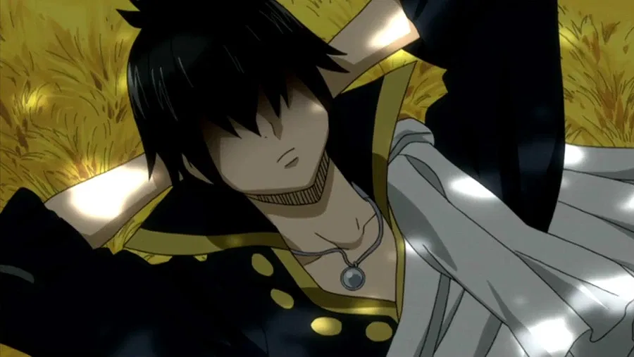 zeref sleeps in the anime