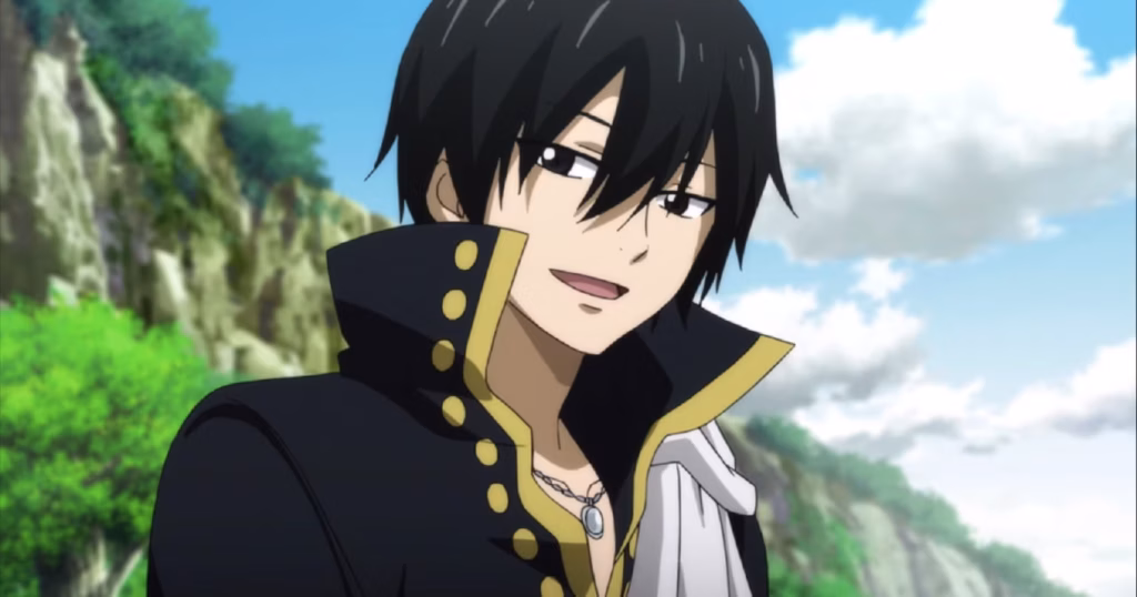 zeref smiles at someone