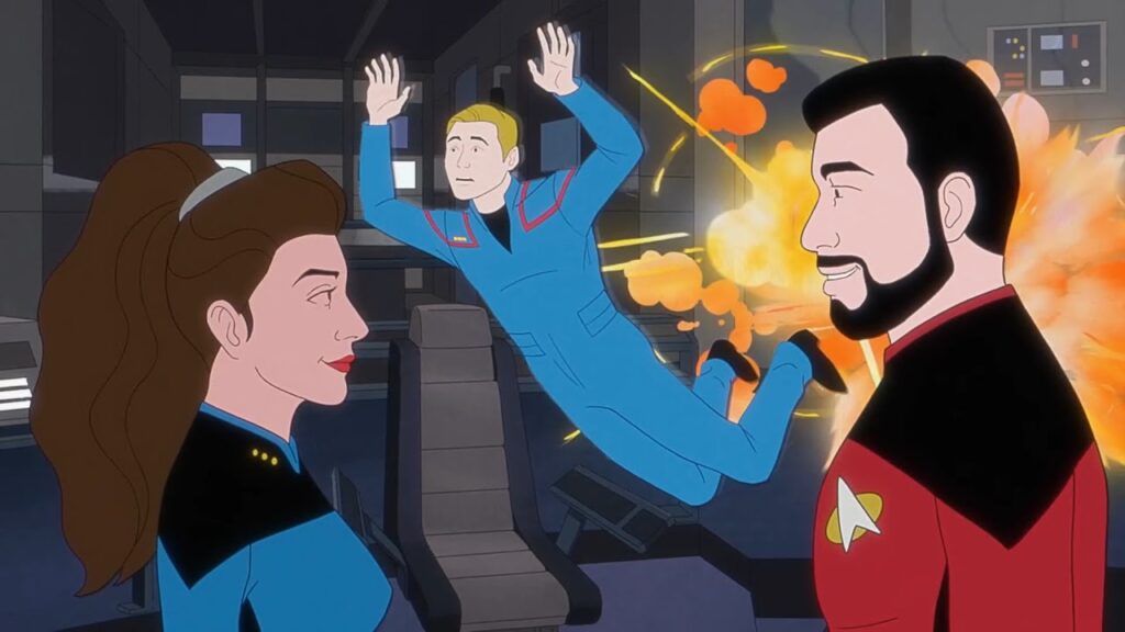 Every Star Trek Animated Series, Ranked Worst to Best 2 William Riker and Troi in the Enterprise