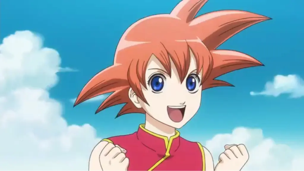 Kagura in her dragon ball hair