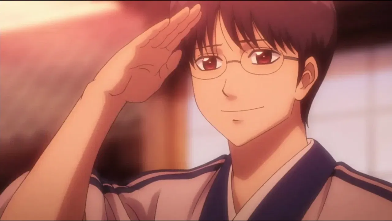 Shinpachi smiling