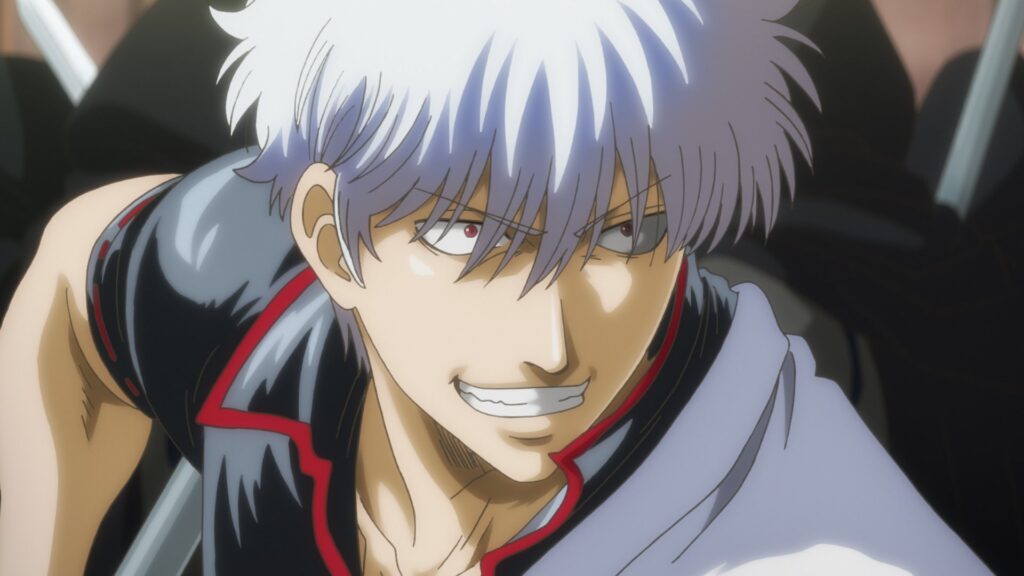Gintoki fighting