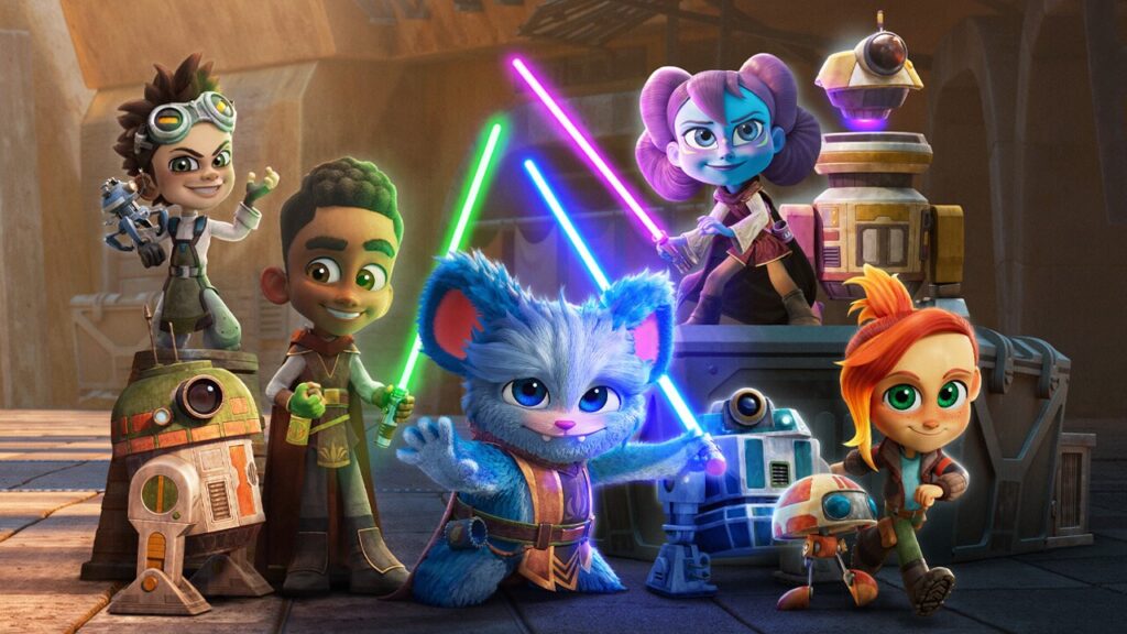 The cast of Young Jedi Adventures