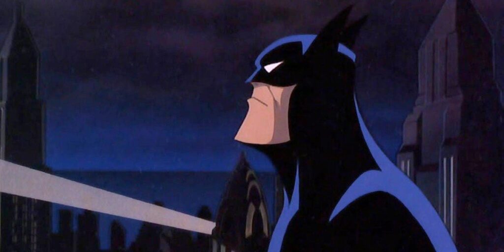 Batman looks at his signal