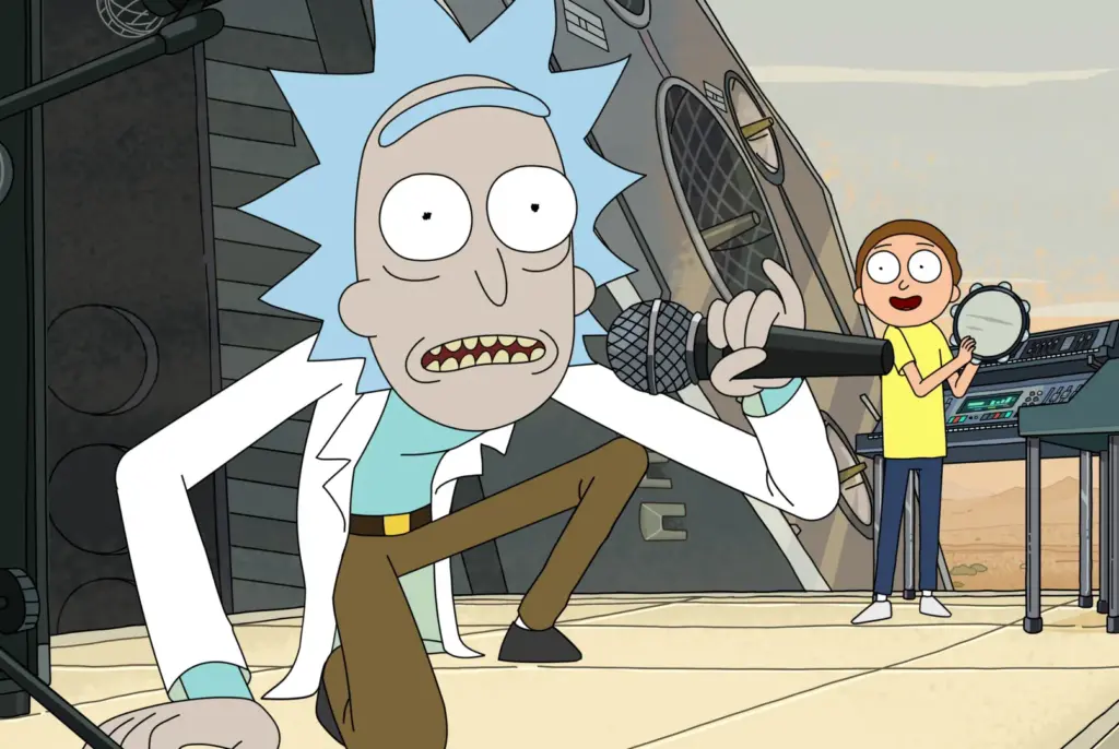 Rick and Morty perform