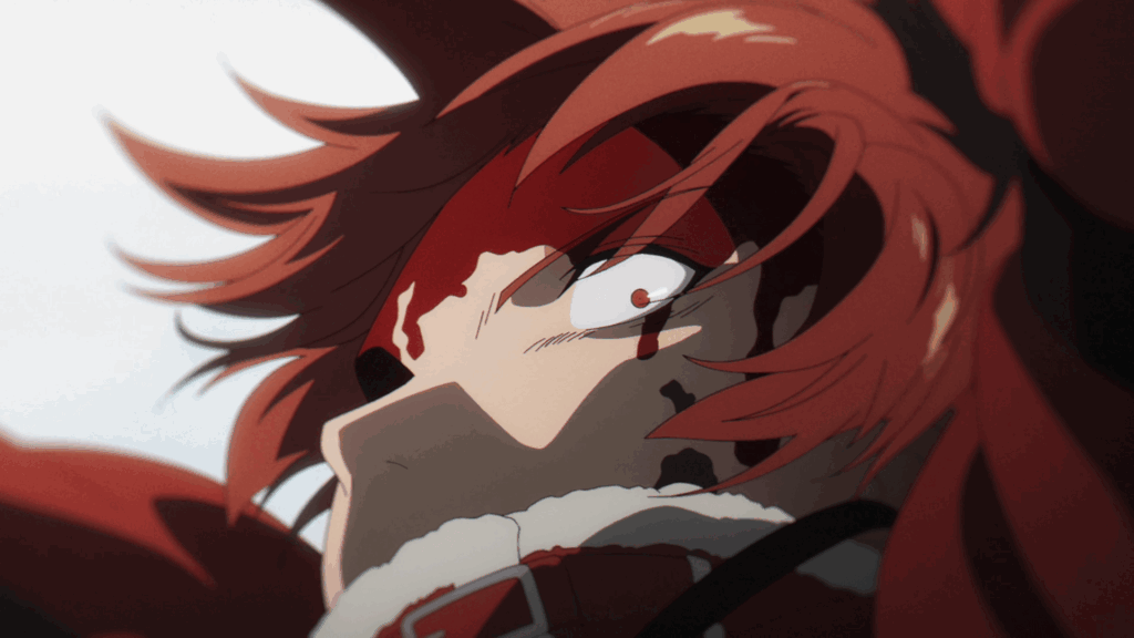 Stark covered in blood while fighting