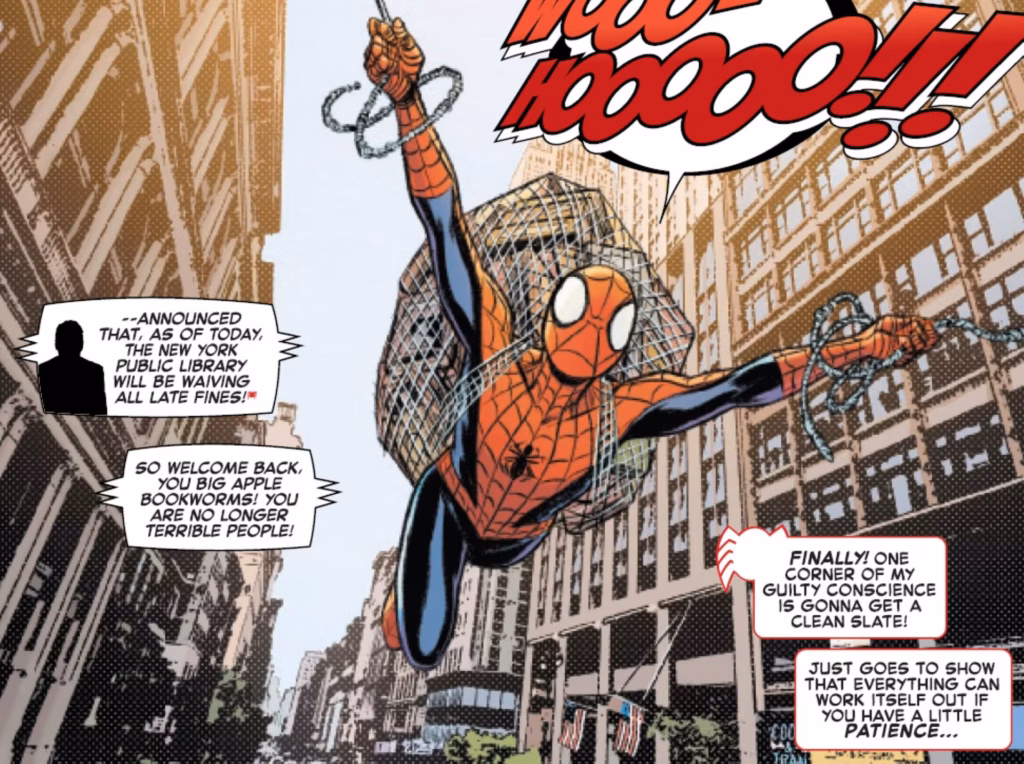 spider-man swings
