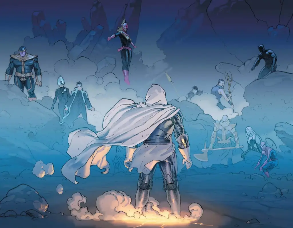 Doom with all the Marvel heroes