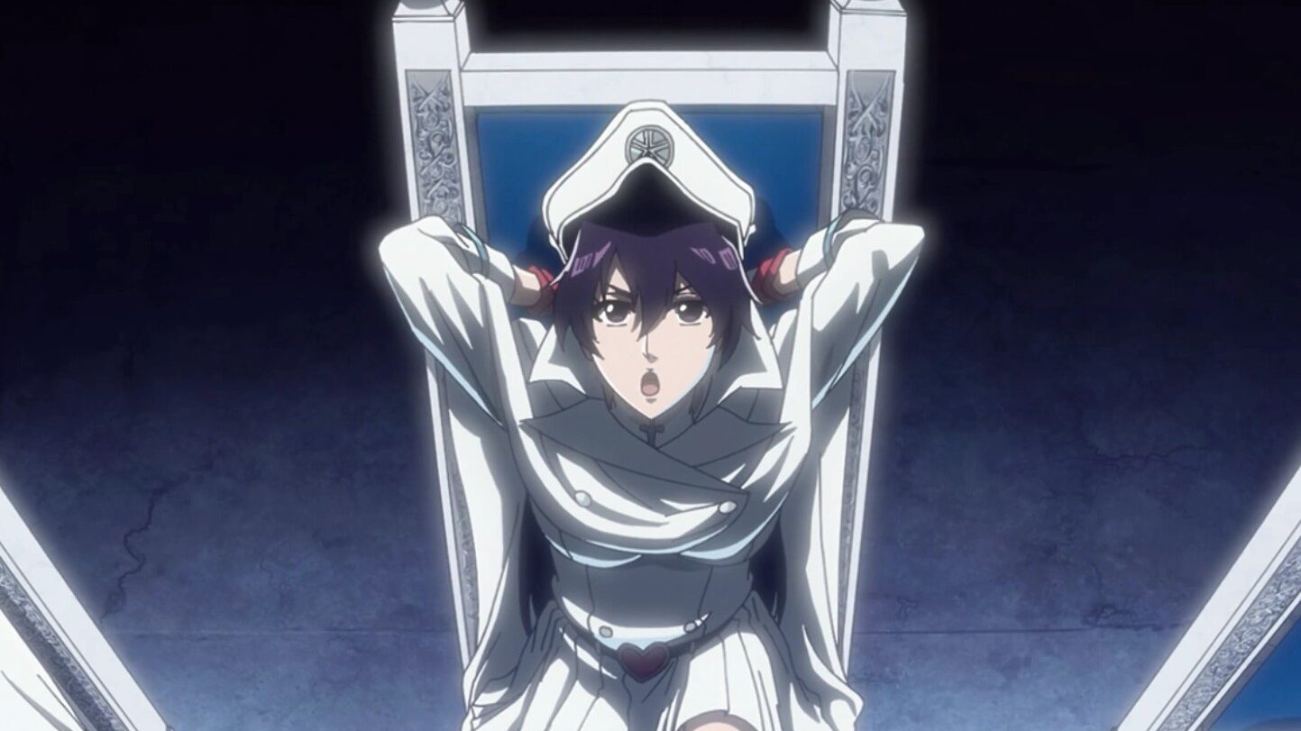 Bambietta leaning on her chair