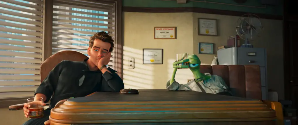 Ray Gunn with his alien buddy
