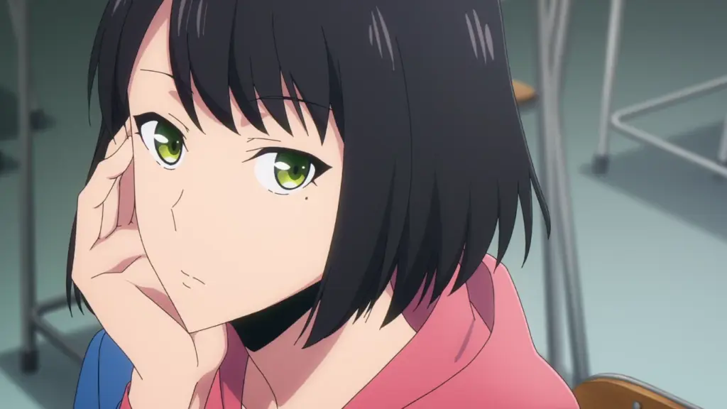 Han Song-Yi sitting in her class